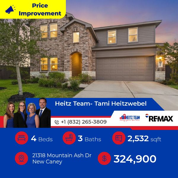 PRICE REDUCTION in Harrington Trails! Your opportunity to make 21318 Mountain Ash Drive your new home just got even better! Priced at only $325,000. Schedule a tour today!